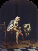 Jan Steen The Toilet oil